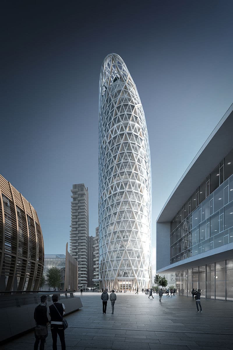Centro Direzionale Gruppo Unipol render piazza mario cucinella filippo cannata 1 min 1